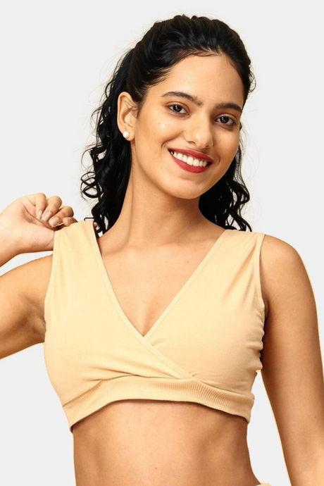 The Mom Store Non Wired Full Coverage Maternity Nursing Sleep Bra (Pack of 2) - Multicolor — image 7